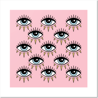 Eyes pattern Posters and Art